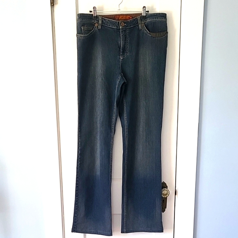 Marc Aurel Leather accent Relaxed fit jeans